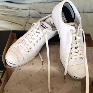 Athletic Converse Jack Purcell leather shoes